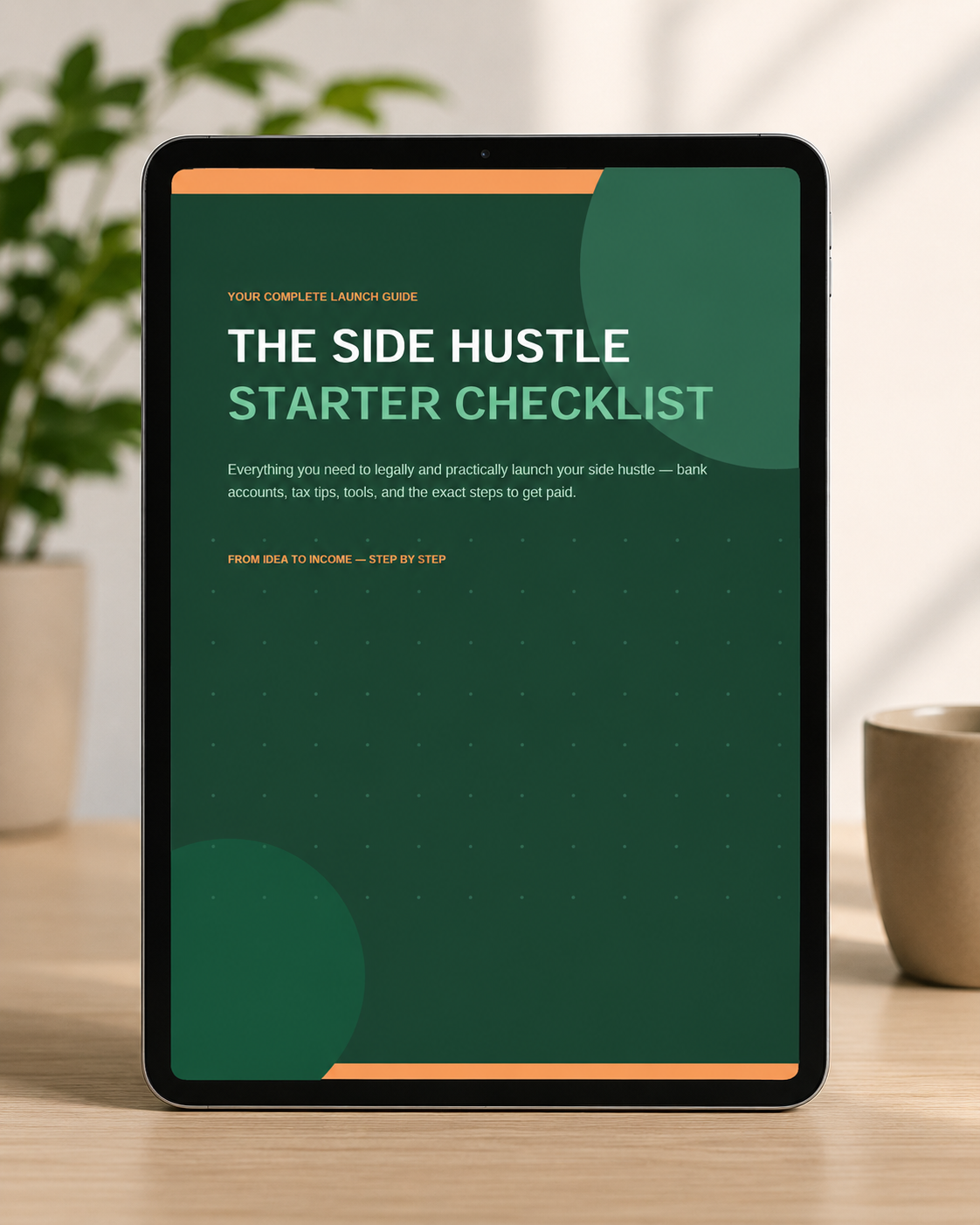 Side Hustle Starter Checklist | How to Start a Side Hustle PDF | Instant Download
